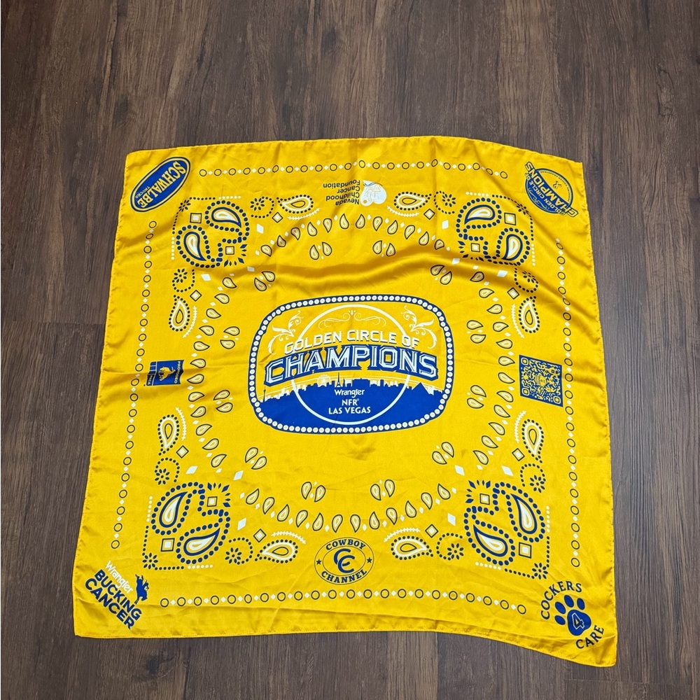 2025 NFR Circle of Champions Yellow Bandana
